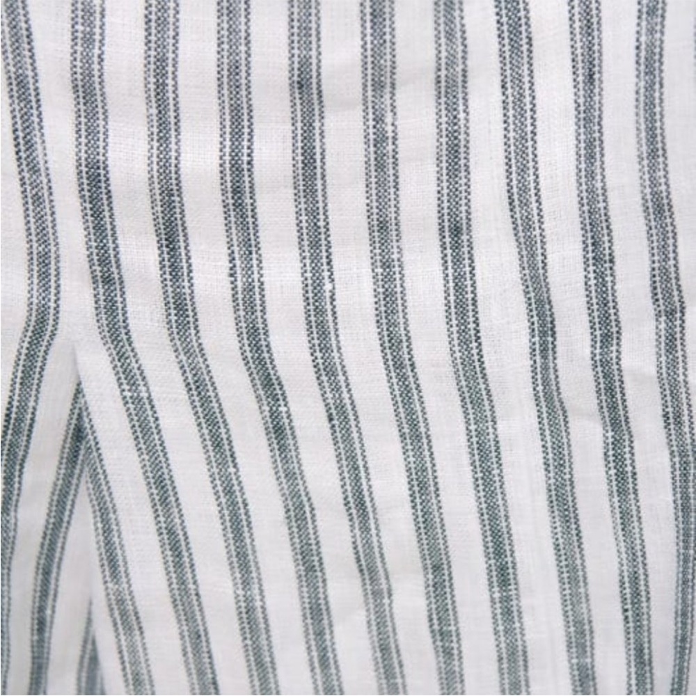 Reformation Striped Carter Linen Pants - White and Blue - Picture 6 of 9